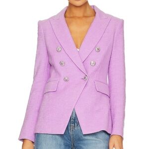 Veronica Beard Violet Tweed Miller Jacket